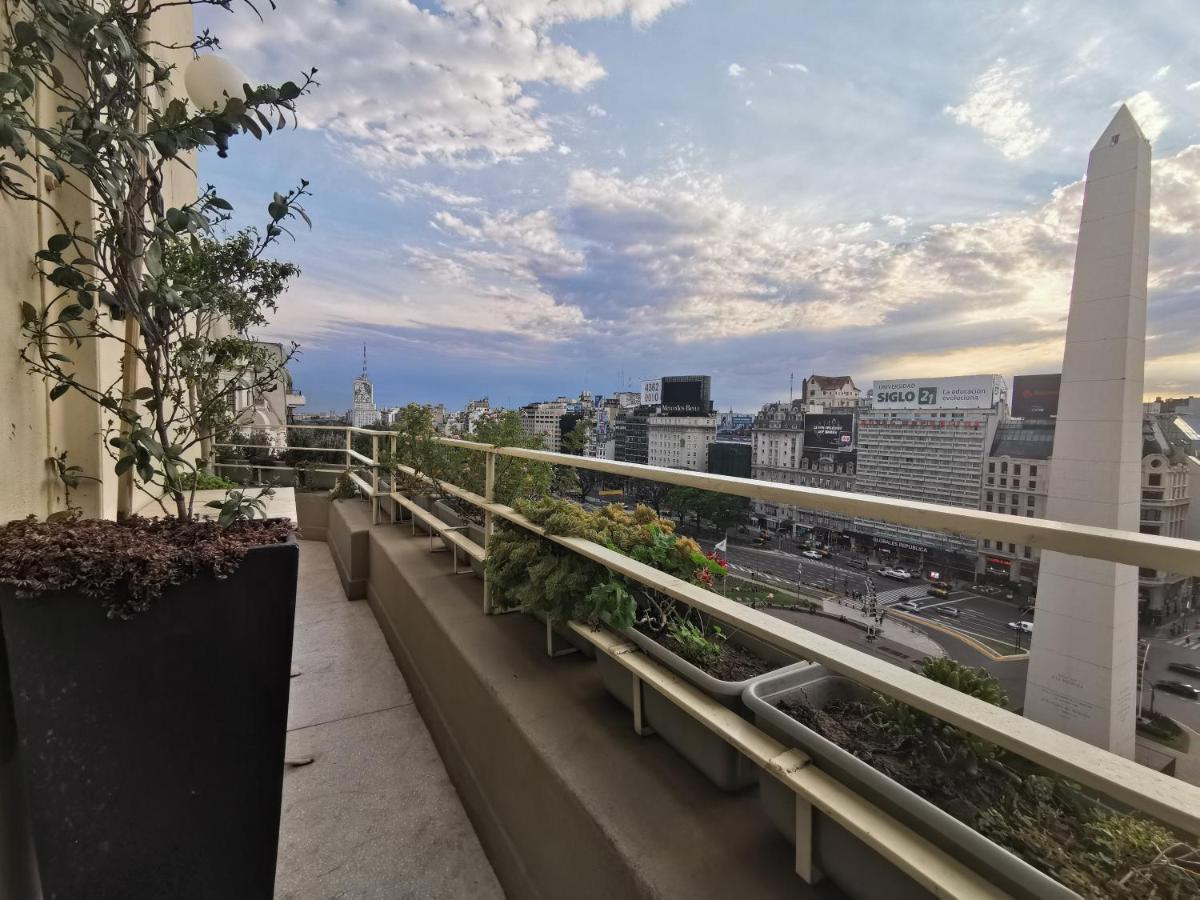 Penthouse Frente Al Obelisco Con Terraza Lägenhet Buenos Aires Exteriör bild